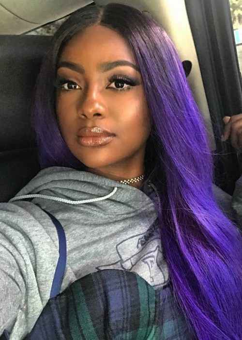 Justine Skye in an Instagram selfie as seen in November 2017