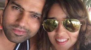 Ritika Sajdeh with Rohit Sharma Healthy Celeb