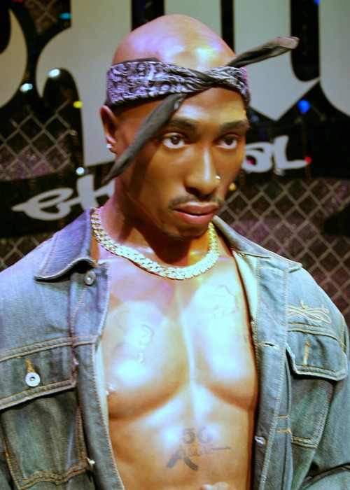 Tupac Shakur’s Madame Tussauds Wax Figure in Las Vegas as seen in 2009