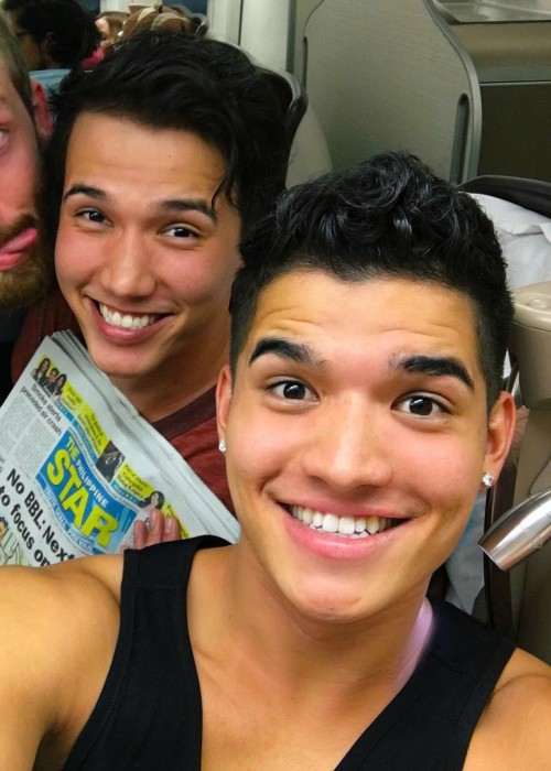 Alex Wassabi (Right) and Aaron Burriss in a selfie in May 2016