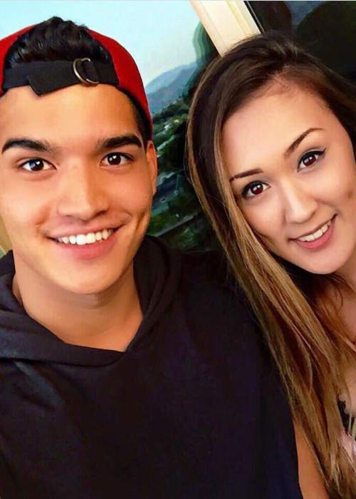 Alex Wassabi and Lauren Riihimaki in an Instagram selfie in August 2017