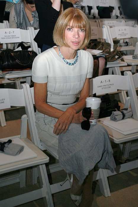 Anna Wintour at the Anne Klein fashion show