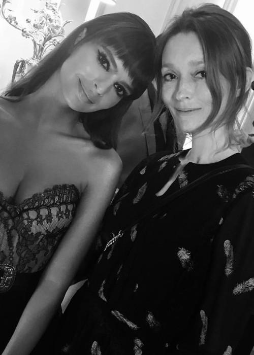 Audrey Marnay (Right) and Emily Ratajkowski in a selfie in July 2016