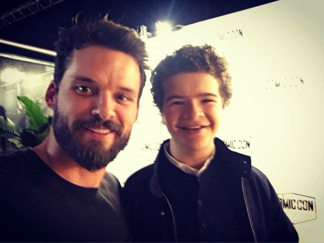 Austin Nichols (Left) and Gaten Matarazzo in a selfie in October 2017