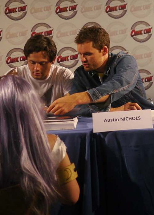 Austin Nichols (Right) at Japan Expo Festival in July 2012