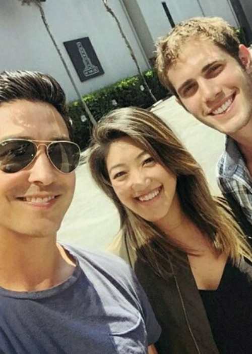 Blake Jenner (Right) with Daniel Henney in an Instagram selfie in 2017