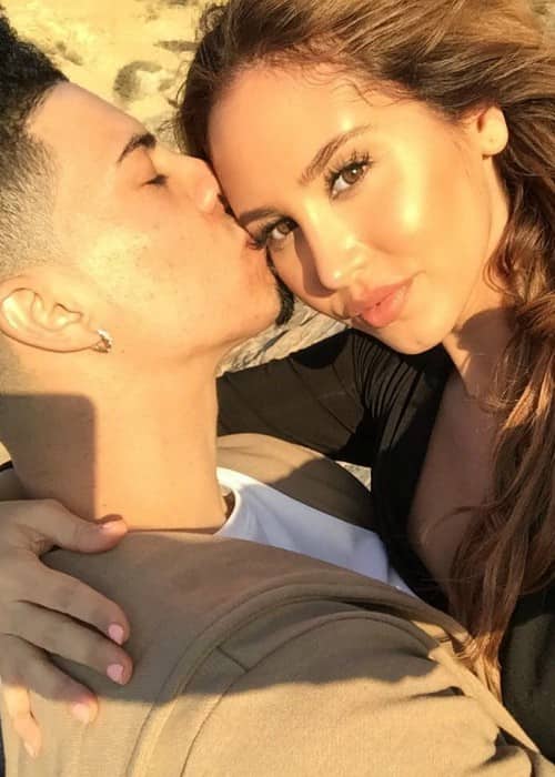 Catherine Paiz and Austin McBroom in a selfie in October 2016