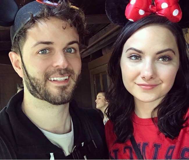 Curtis Lepore and Rachel Raquel in a selfie in April 2017