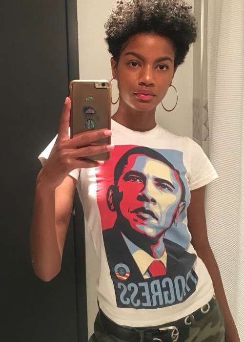 Ebonee Davis in an Instagram selfie as seen in November 2016