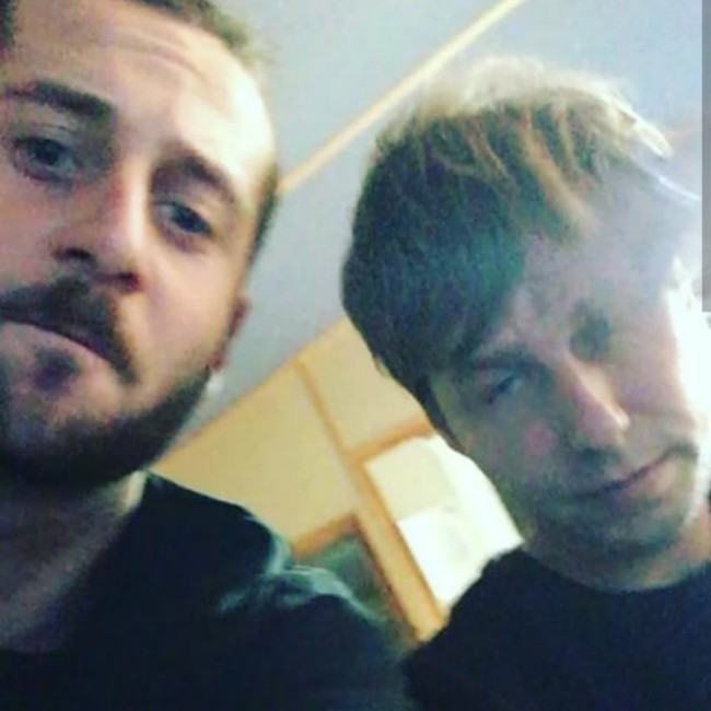 Elderbrook (Left) and Jake Gosling in an Instagram selfie in December 2016