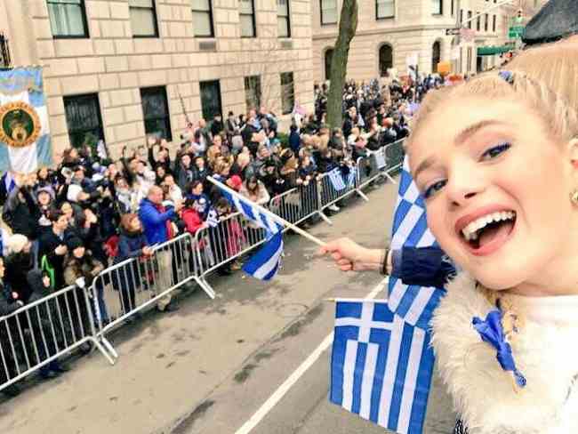 Elena Kampouris as seen in March 2017