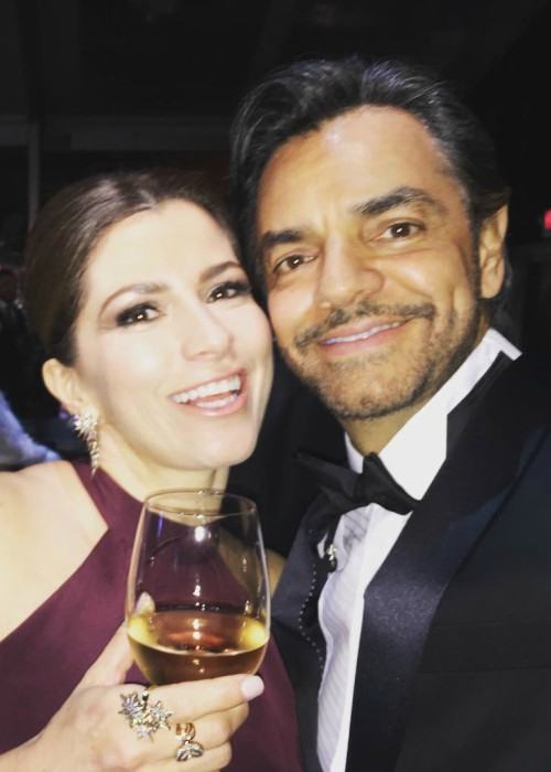 Eugenio Derbez and Alessandra Rosaldo in a selfie in February 2017