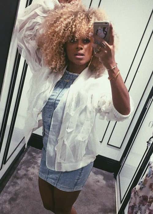 Fleur East in an Instagram selfie in March 2017