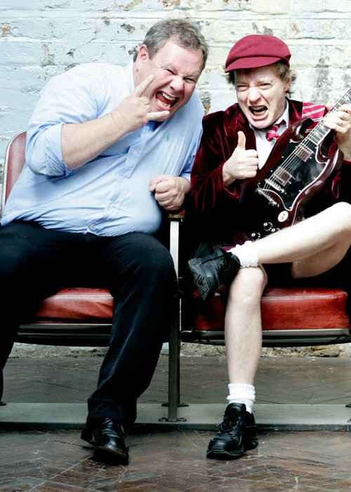 Guido Karp and Angus Young (Right) in 2008