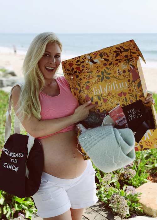 Heidi Montag promoting FabFitFun in September 2017