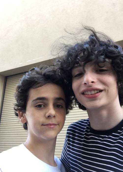 Jack Dylan Grazer and Finn Wolfhard in a selfie in October 2017