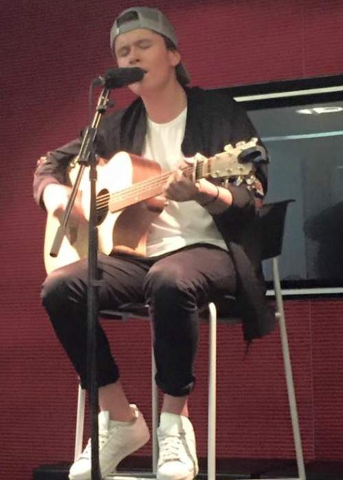 Jai Waetford at Sony Music in Kensington, London in June 2016