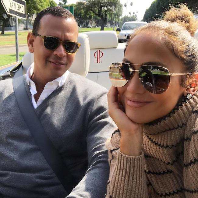 Jennifer Lopez and Alex Rodriguez as seen in September 2017