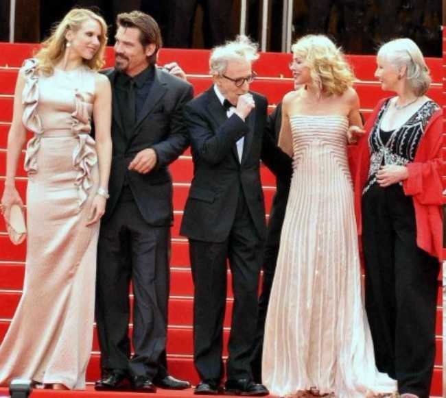 Josh Brolin at the Cannes Film Festival with the Cast and Director of the Movie You're Going to Meet a Tall Dark Stranger