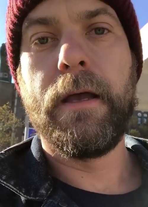 Joshua Jackson in a still from Instagram video in October 2017