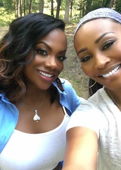 Kandi Burruss (Left) and Cynthia Bailey in a selfie in August 2017