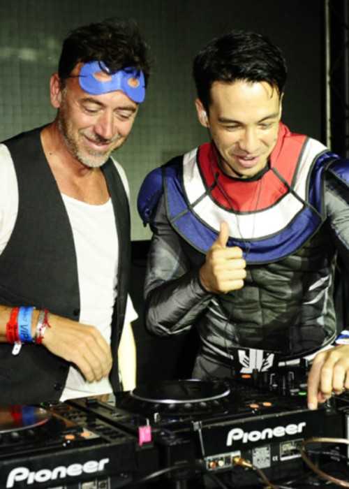 Laidback Luke (Right) and Benny Benassi as seen in July 2012