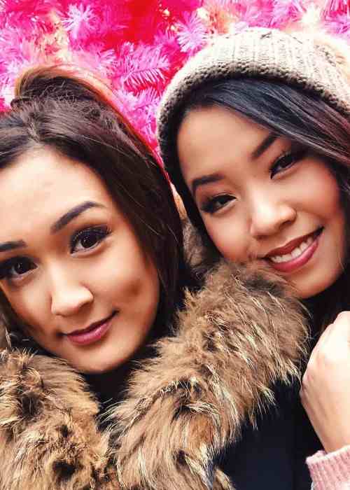 Lauren Riihimaki (Left) and Angela Chau in a selfie in December 2017