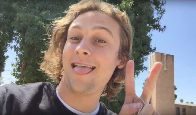 Logan Miller in his vlog posted in September 2016