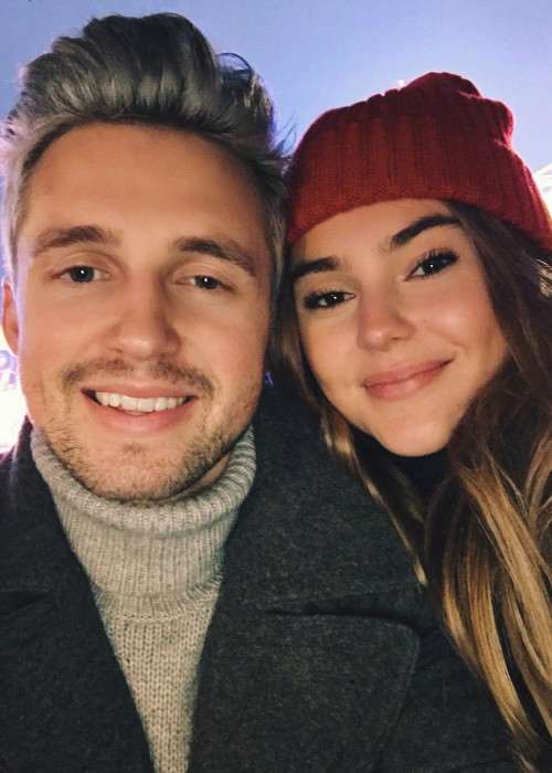 Marcus Butler and Stefanie Giesinger in an Instagram selfie in December 2016