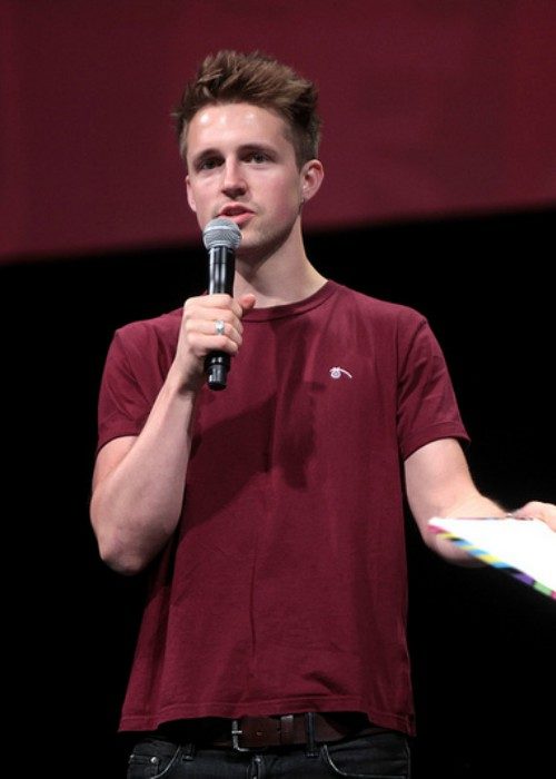 Marcus Butler speaking at the 2014 VidCon