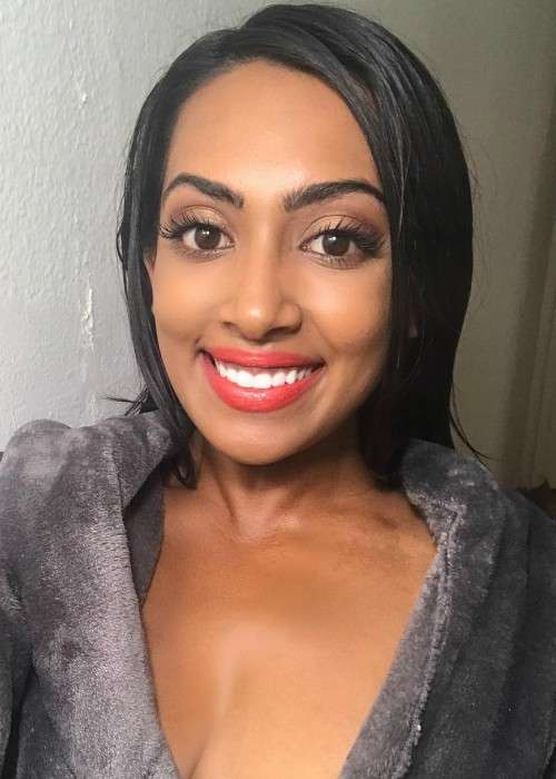 Melinda Shankar in an Instagram selfie in December 2017