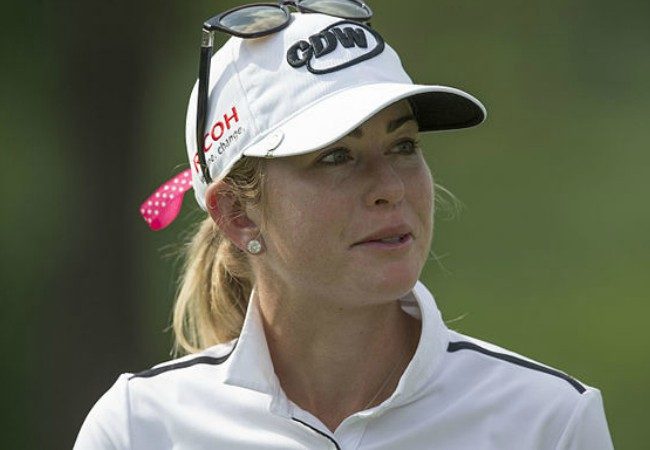 Paula Creamer at the LPGA Kingsmill Practice Round in May 2015