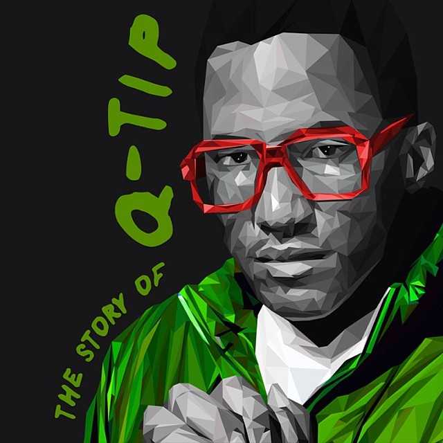 Q-Tip painting published on Instagram in June 2014