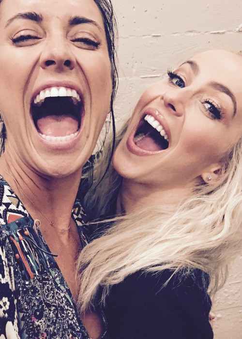 Riawna Capri (Left) and Julianne Hough in a selfie in June 2017