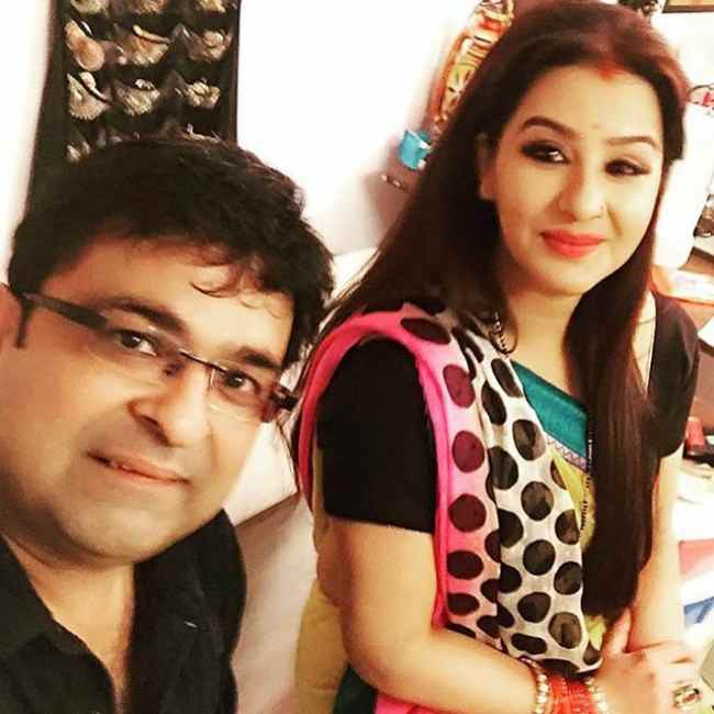 Shilpa Shinde and Janakraj Agrawal in a selfie in December 2015