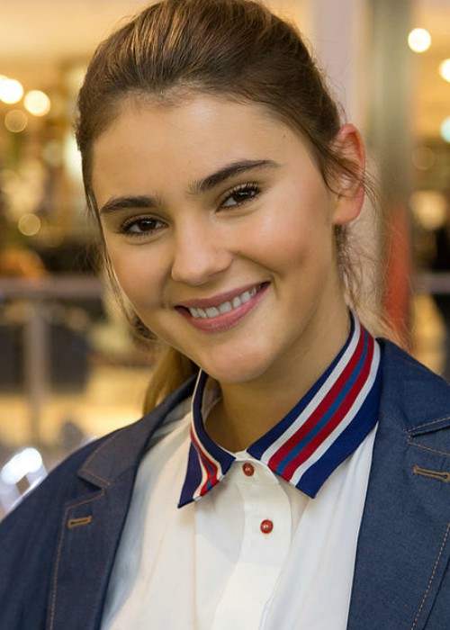 Stefanie Giesinger during a clothing promotional show in Germany in November 2015