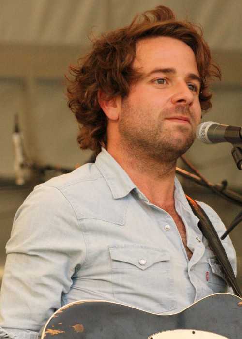 Taylor Goldsmith Performing with the Dawes at the Appel Farm Arts and Music Festival in June 2012