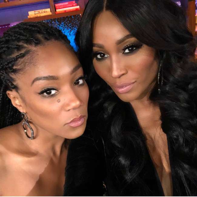 Tiffany Haddish (Left) and Cynthia Bailey in an Instagram selfie as seen in December 2017