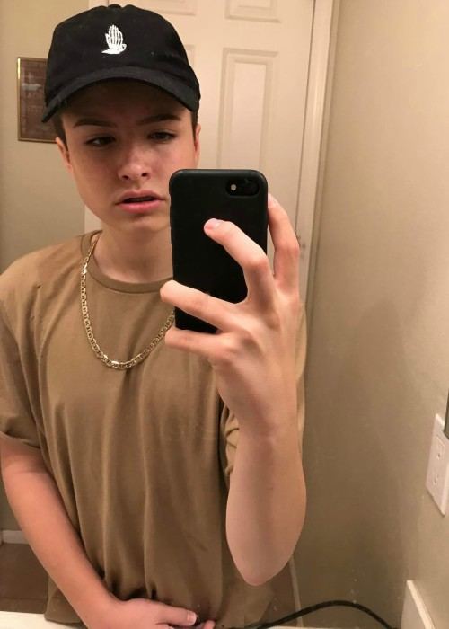 Tyler Brown in an Instagram selfie as seen in January 2017