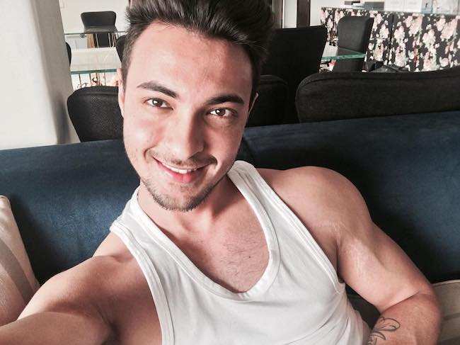 Aayush Sharma in an Instagram selfie in February 2016