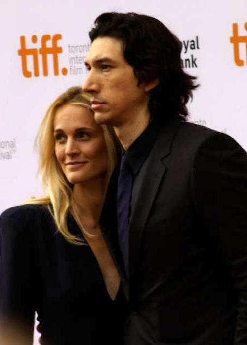 Adam Driver with wife Joanne Tucker in 2014