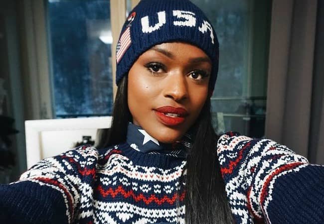 Aja Evans in an Instagram selfie in February 2018