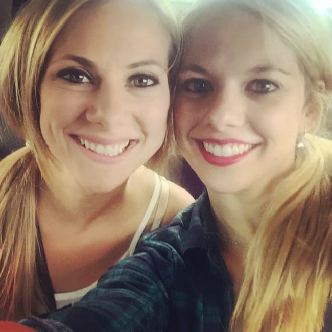 Alexa Scimeca Knierim and Alivia Clare in a selfie in August 2015