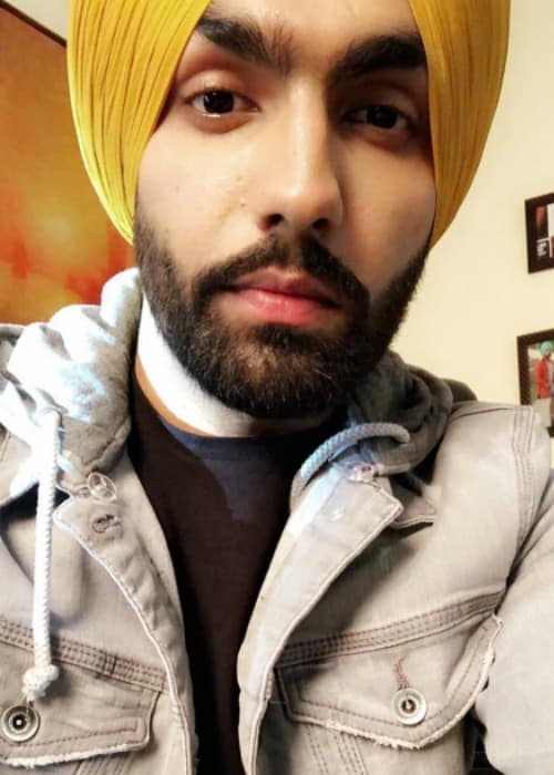 Ammy Virk in an Instagram selfie as seen in January 2018