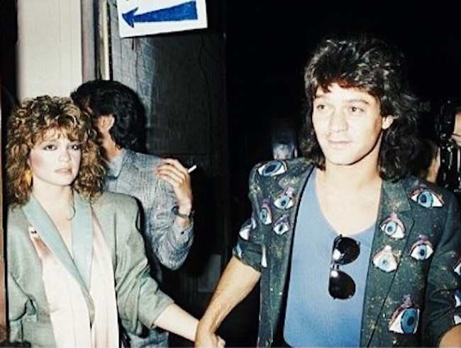 An old picture of Valerie Bertinelli and Eddie Van Halen