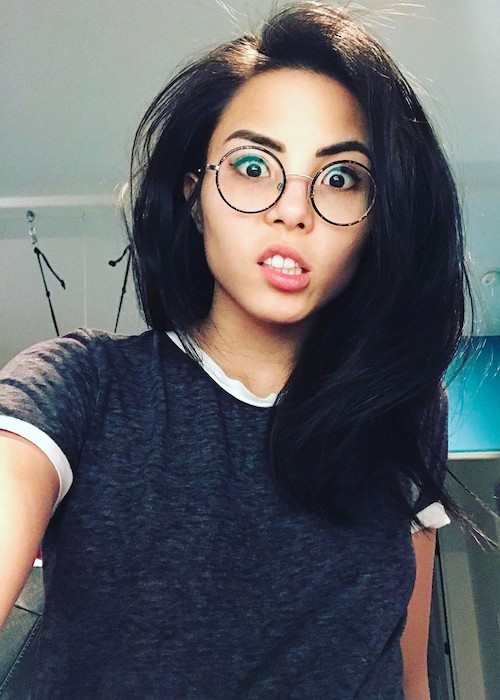 Anna Akana in a selfie in February 2017