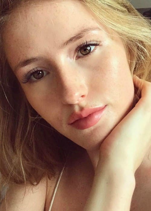 Annika Backes i et Instagram-selfie som set i august 2017