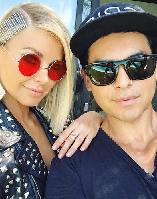 Ariana Madix and Tom Sandoval as seen in July 2017