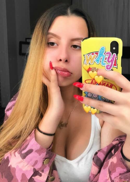 Ariana Renee in an Instagram selfie in January 2018