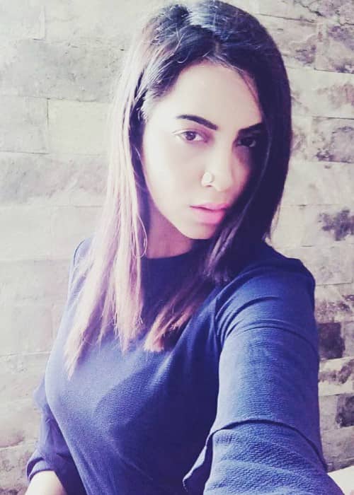 Arshi Khan in a selfie in January 2018